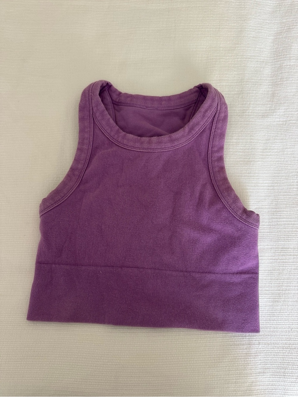ALO Yoga Purple Cropped Tank Top